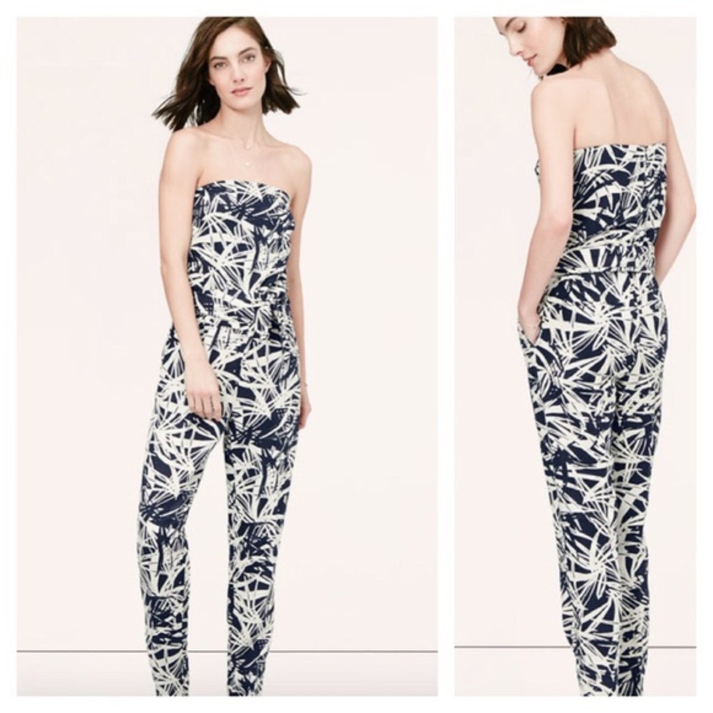 LOFT Strapless Jumpsuit